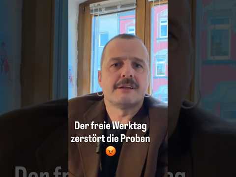 Neuer freier Werktag im Tarifvertrag NV Bühne zerrstört Proben